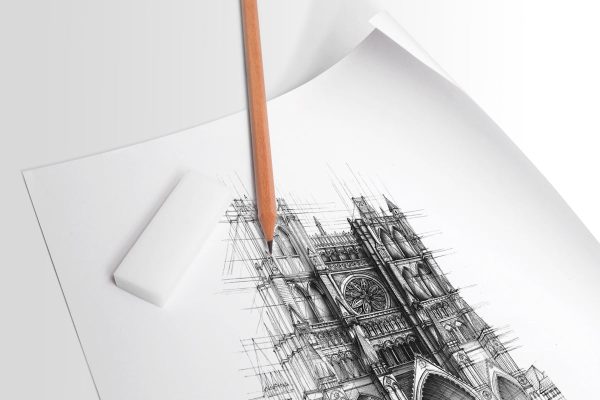 Design Ideation DRAWING Paper : Multi Media. Creative Project. Loose Sheet Pack. (8.5  x 11 ) LP-DR-V2 For Sale - Image 2