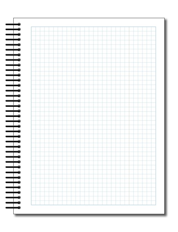 Orange Media GRID Sketchbook. Spiral Bound. Left Spine. Multi-Media. (8.5  x 11 ) 1 4  BOX. (BLUE). SB-2550-LS For Sale - Image 2