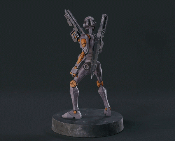 1:48 Scale Battle Droid Army - BX Commando Droids - 3D Print Files Online Sale - Image 2
