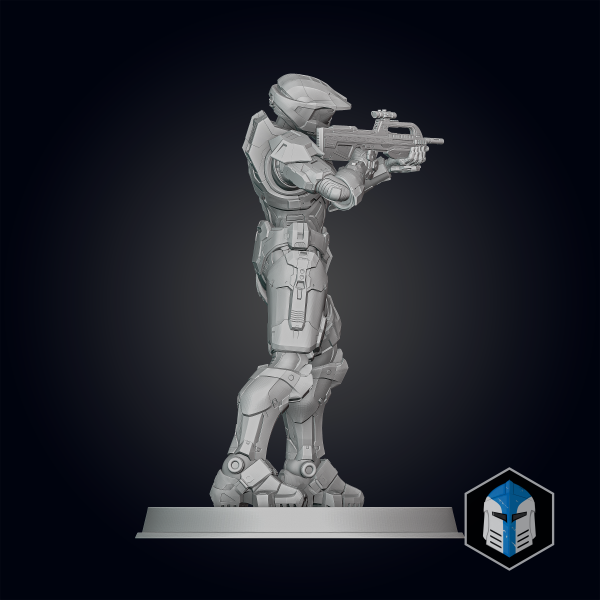 Infinite Master Chief Figurine - Pose 3 - 3D Print Files Cheap - Image 5