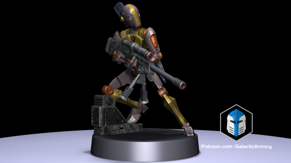 1:48 Scale Battle Droid Army - BX Commando Droids - 3D Print Files Online Sale - Image 5