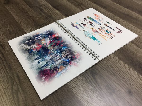 Design Ideation MARKER. Wire Bound Sketchbook. Multi-Media. (8.5  x 11 ) WB-2550-TS Discount - Image 5
