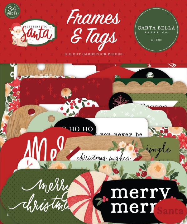 LETTERS TO SANTA Frames & Tags - Carta Bella Online Hot Sale