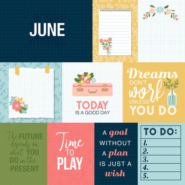 JUNE - 12x12 Double-Sided Patterned Paper - Echo Park Fashion - Image 3