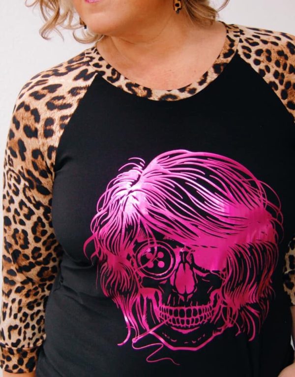 Sewing Skull (Hairstyle #11) Digital Cut File Discount - Image 3
