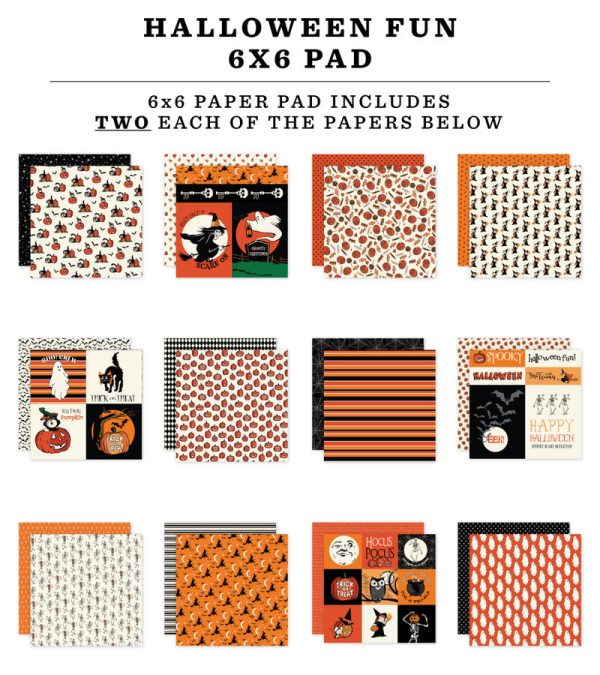 HALLOWEEN FUN 6x6 Paper Pad - Carta Bella Cheap - Image 2
