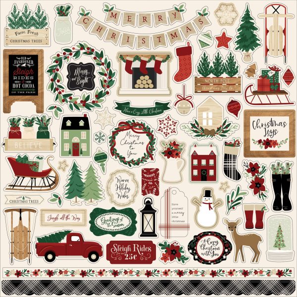 A COZY CHRISTMAS 12x12 Collection Kit - Echo Park For Cheap - Image 2