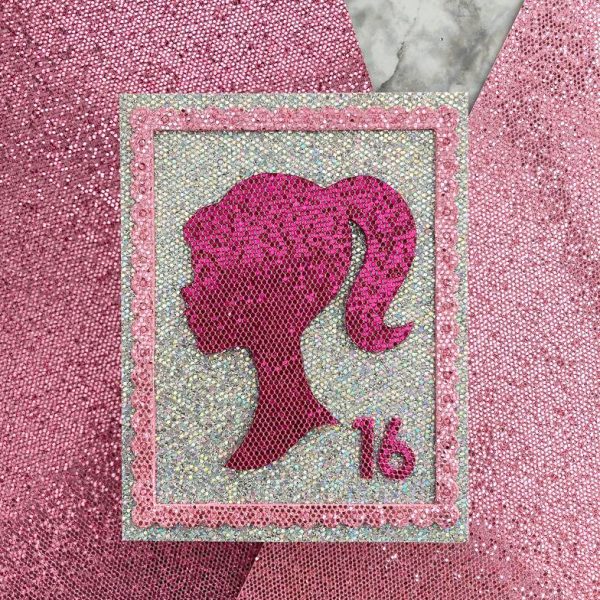 SHELL PINK Sequin Glitter Cardstock - Encore Paper on Sale - Image 2