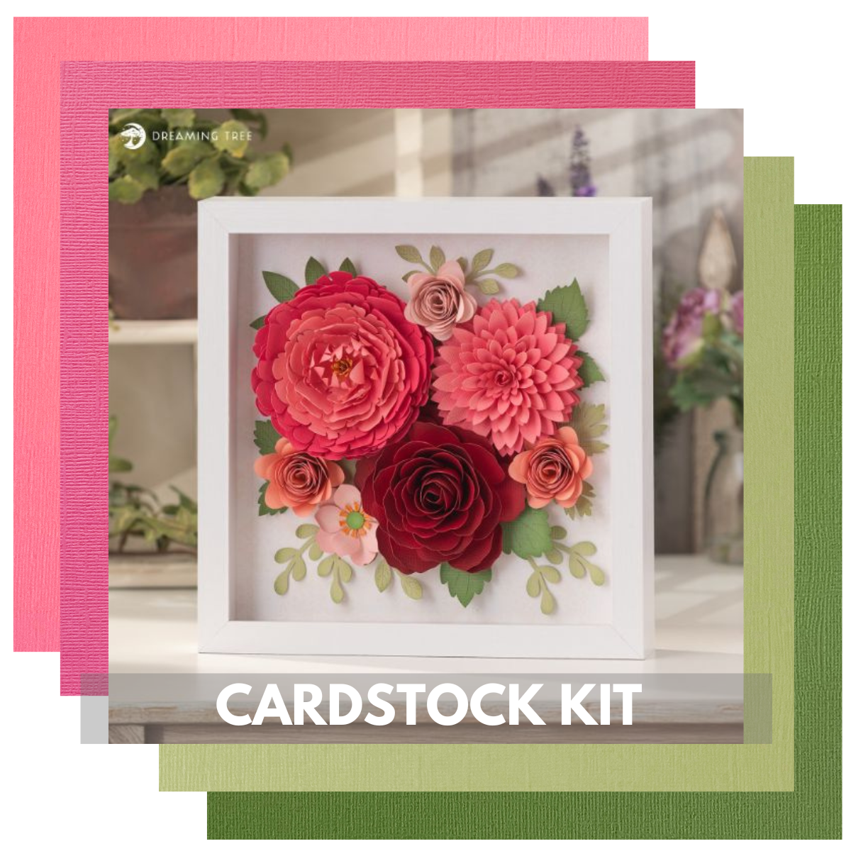 DREAMING TREE SPRING REVERIE PAPER SCULPTURE KIT – 13 Sheets – 12×12 Cardstock Shop Online Hot Sale
