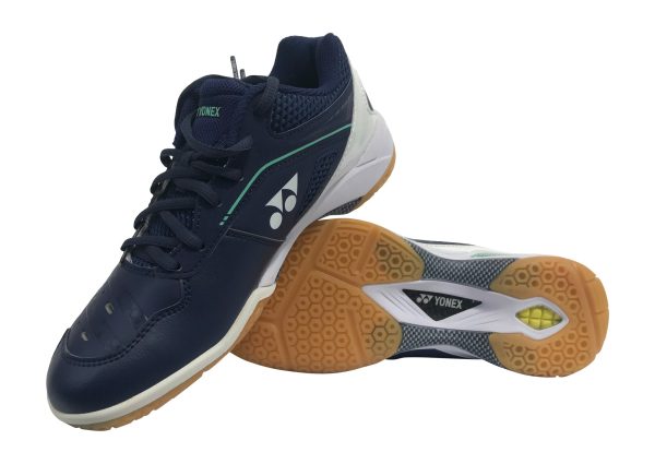 Yonex Power Cushion PC SHB 65 Z Wide Badminton Shoe (Navy White) Sale - Image 2