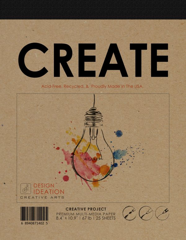 Design Ideation CREATE PAD : Removable Sheet. Multi-Media. (8.5  x 11 ) PAD-2550-TS Discount