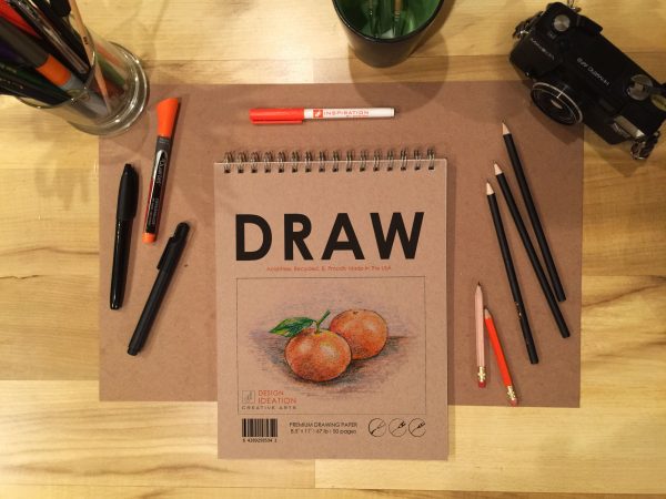 Design Ideation DRAW. Wire Bound Drawing Book. Multi-Media. (8.5  x 11 ) WB-2550-TS Online Sale - Image 3