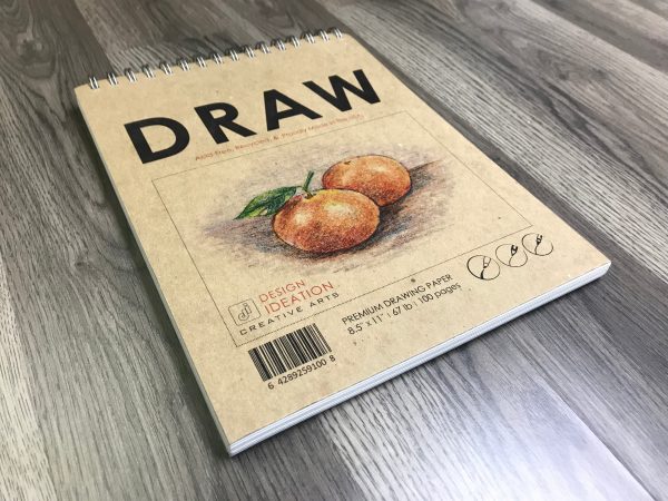 Design Ideation DRAW. Wire Bound Drawing Book. Multi-Media. (8.5  x 11 ) WB-2550-TS Online Sale - Image 2