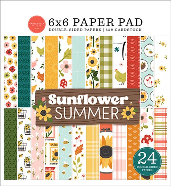 SUNFLOWER SUMMER 6x6 Paper Pad - Carta Bella Online