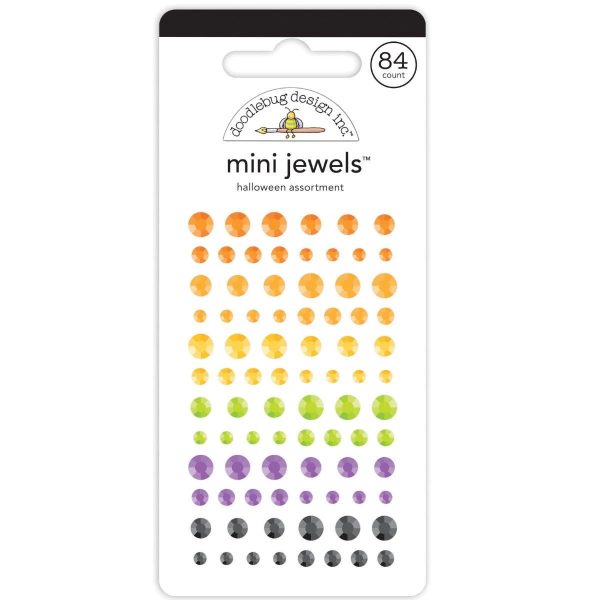 HALLOWEEN ASSORTMENT Mini Jewels - Self-Adhesive Rhinestones - Doodlebug Design Online