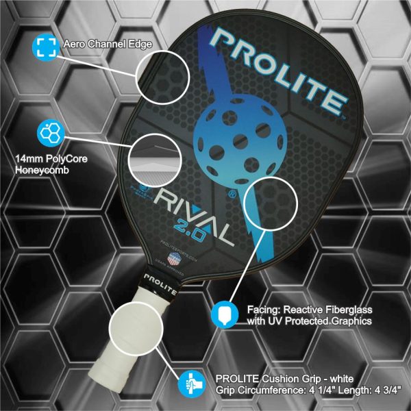 Prolite Rival Powerspin 2.0 Pickleball Paddle Hot on Sale - Image 3