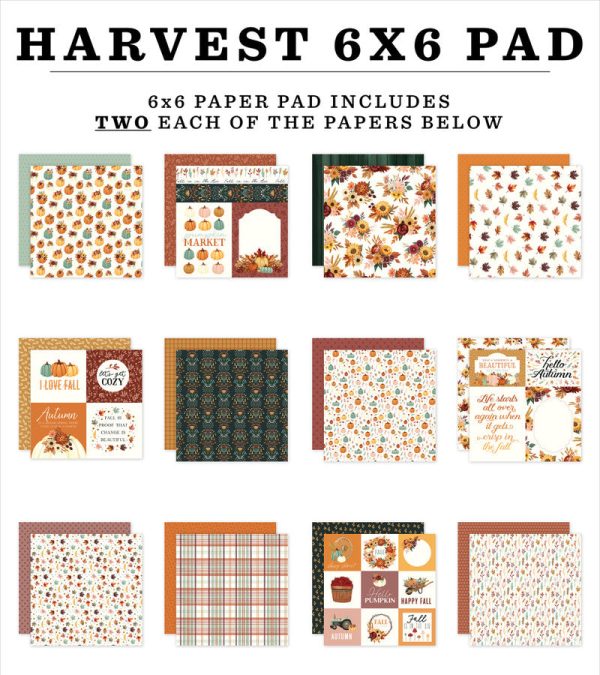 HARVEST 6x6 Paper Pad - Carta Bella Hot on Sale - Image 2