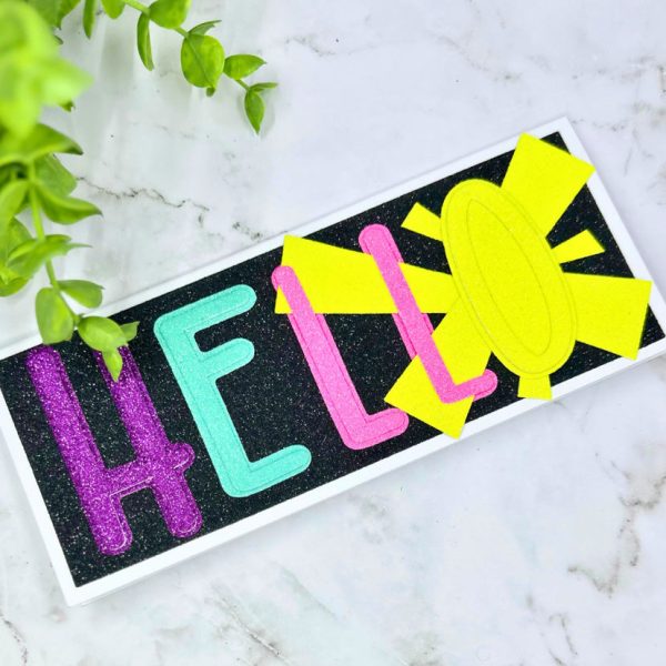 NEON YELLOW Glitter Luxe Cardstock - Encore Paper Sale - Image 2