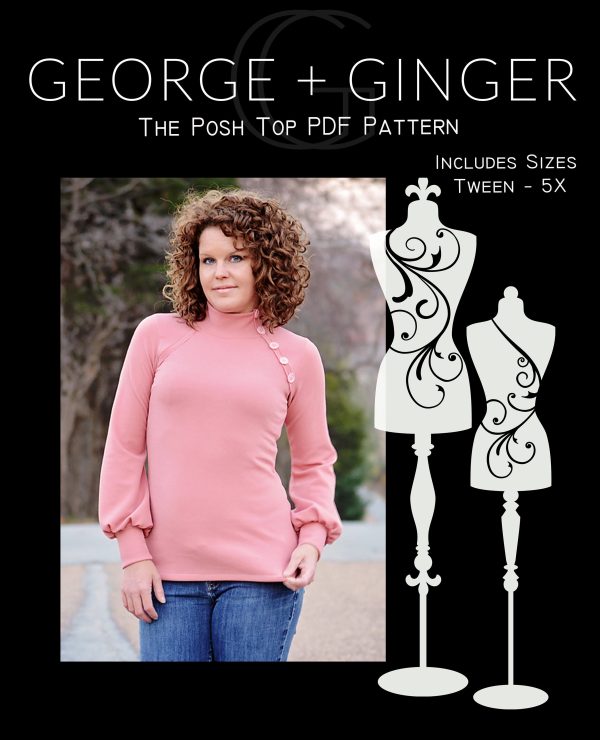The Posh Top PDF Sewing Pattern Supply
