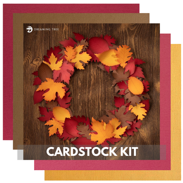 DREAMING TREE WOODSY WELCOME WREATH CARDSTOCK KIT - 15 Sheets - 12x12 Cardstock Shop Fashion