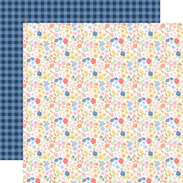 GROWING STEMS - 12x12 Double-Sided Patterned Paper - Echo Park Supply