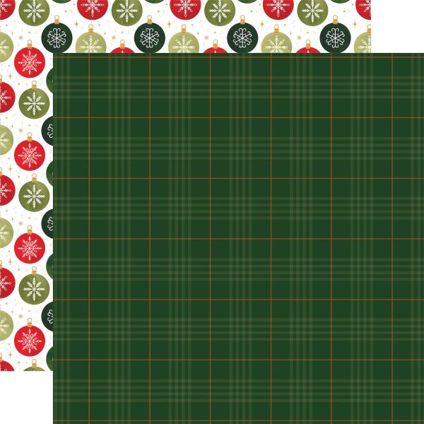 CHRISTMAS TIME TARTAN - 12x12 Double-Sided Patterned Paper - Echo Park Online Sale
