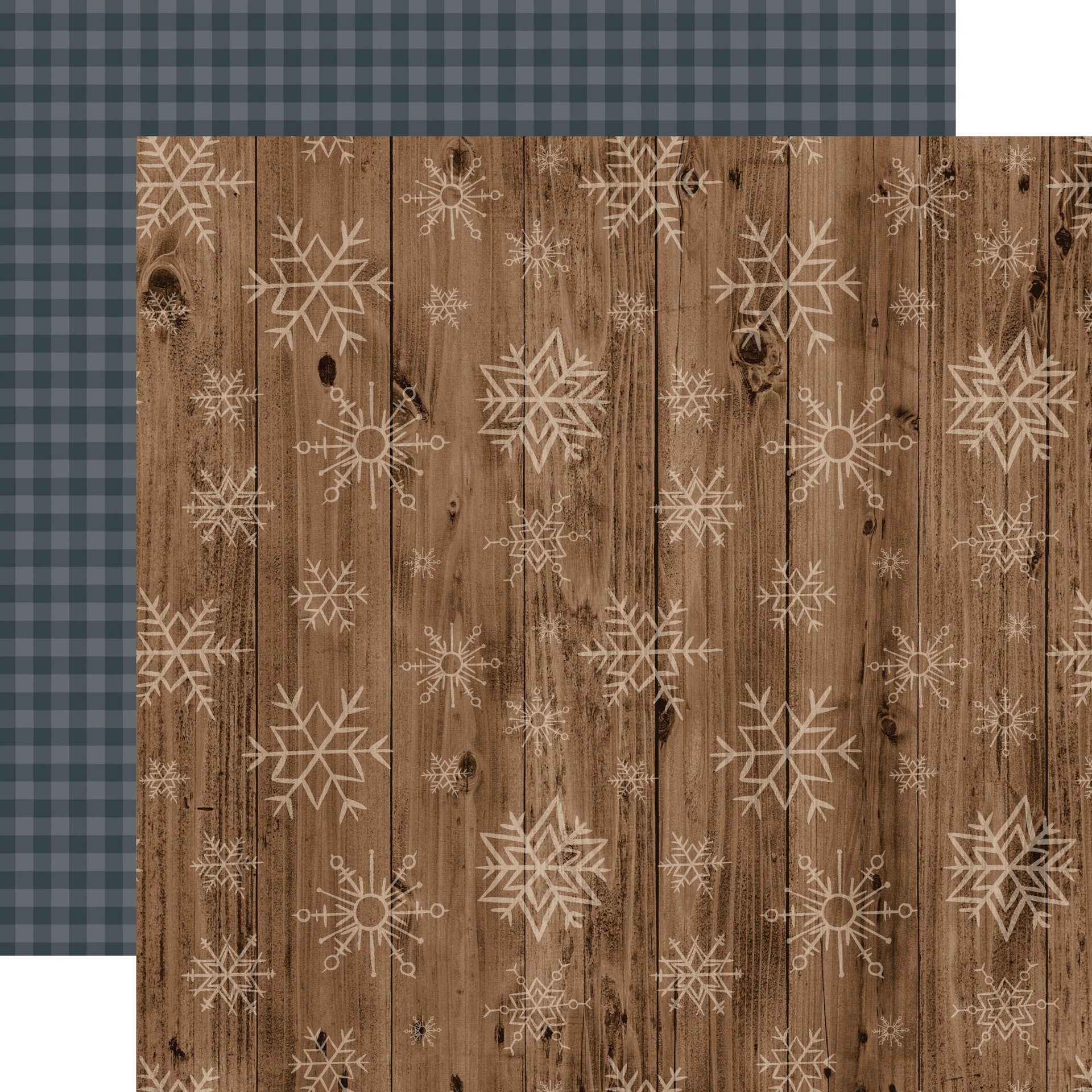 WOODEN SNOWFLAKES – 12×12 Double-Sided Patterned Paper – Echo Park Online Hot Sale