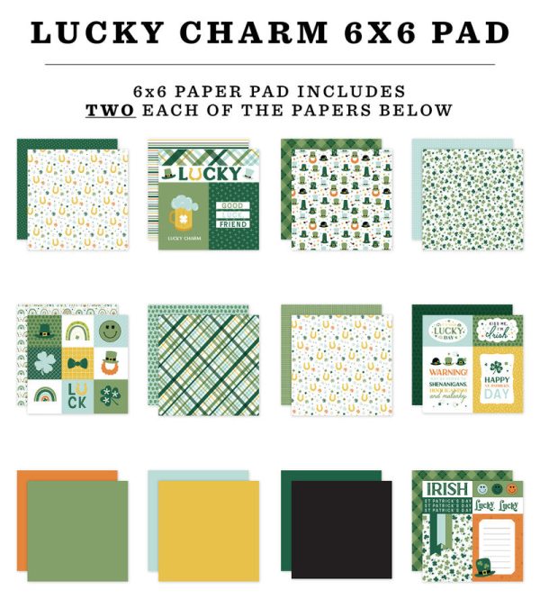 LUCKY CHARM 6x6 Paper Pad - Echo Park Online - Image 2