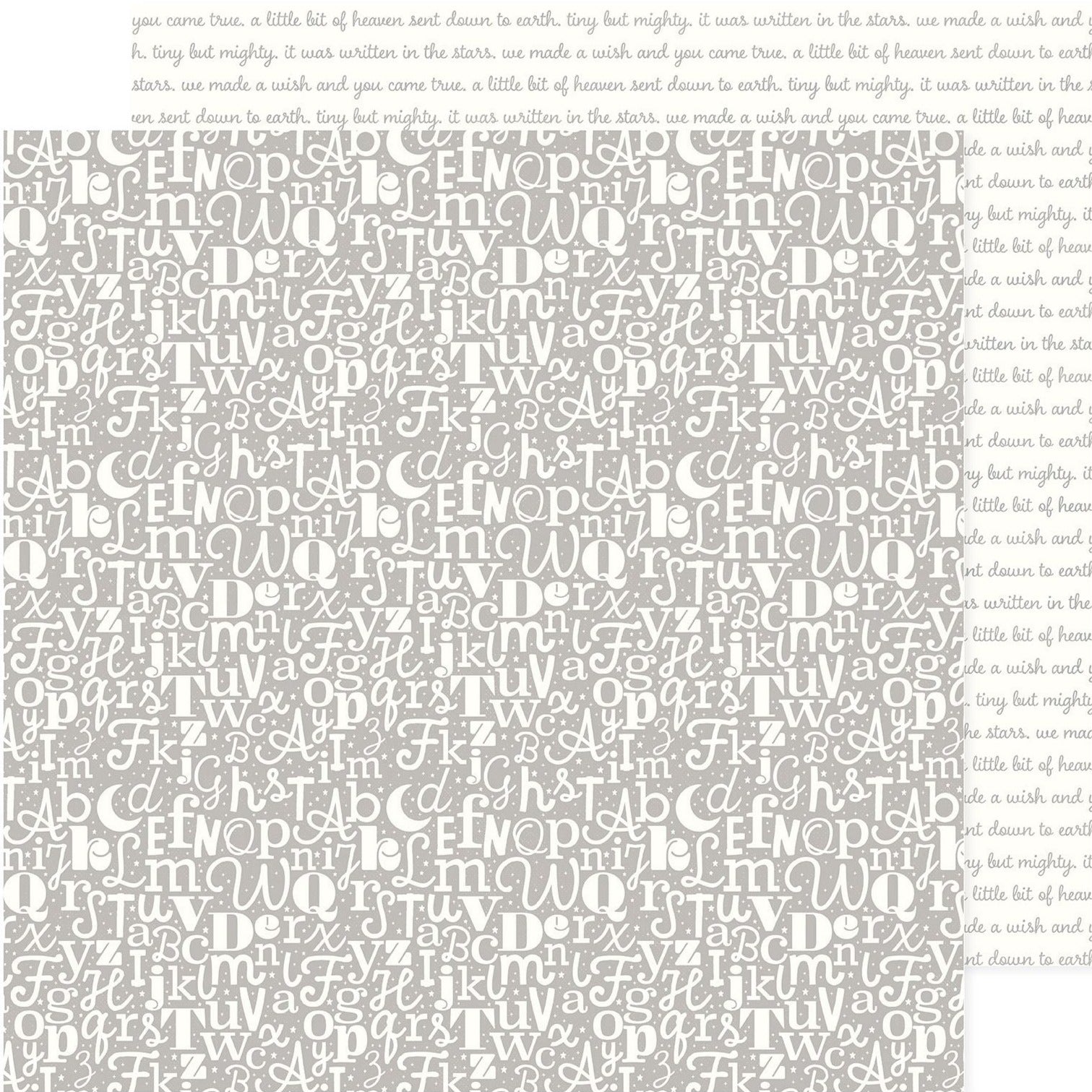 GRAY ABC – 12×12 Double-Sided Patterned Paper – AMERICAN CRAFTS Hot on Sale