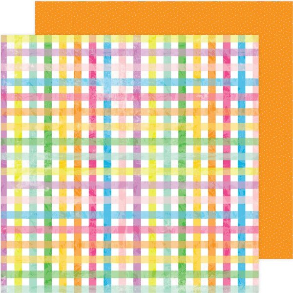 PICNIC PLAID - 12x12 Double-Sided Patterned Cardstock - Pebbles Sale